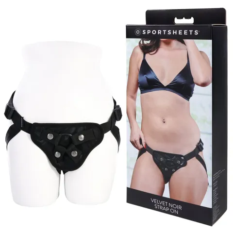 SPORTSHEETS Velvet Noir Strap On