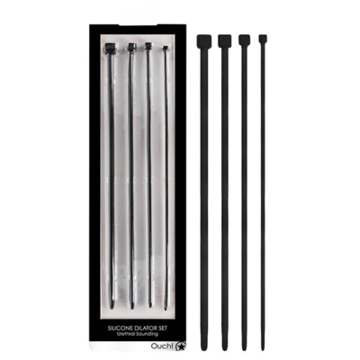 Black Silicone Urethral Sound Set