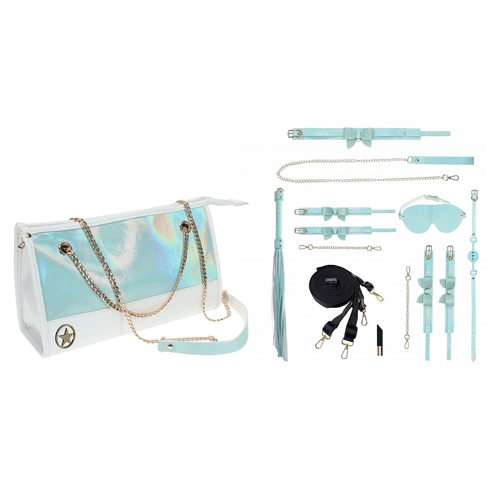 Baby Blue Bondage Set with Bag - 8 Piece Kit
