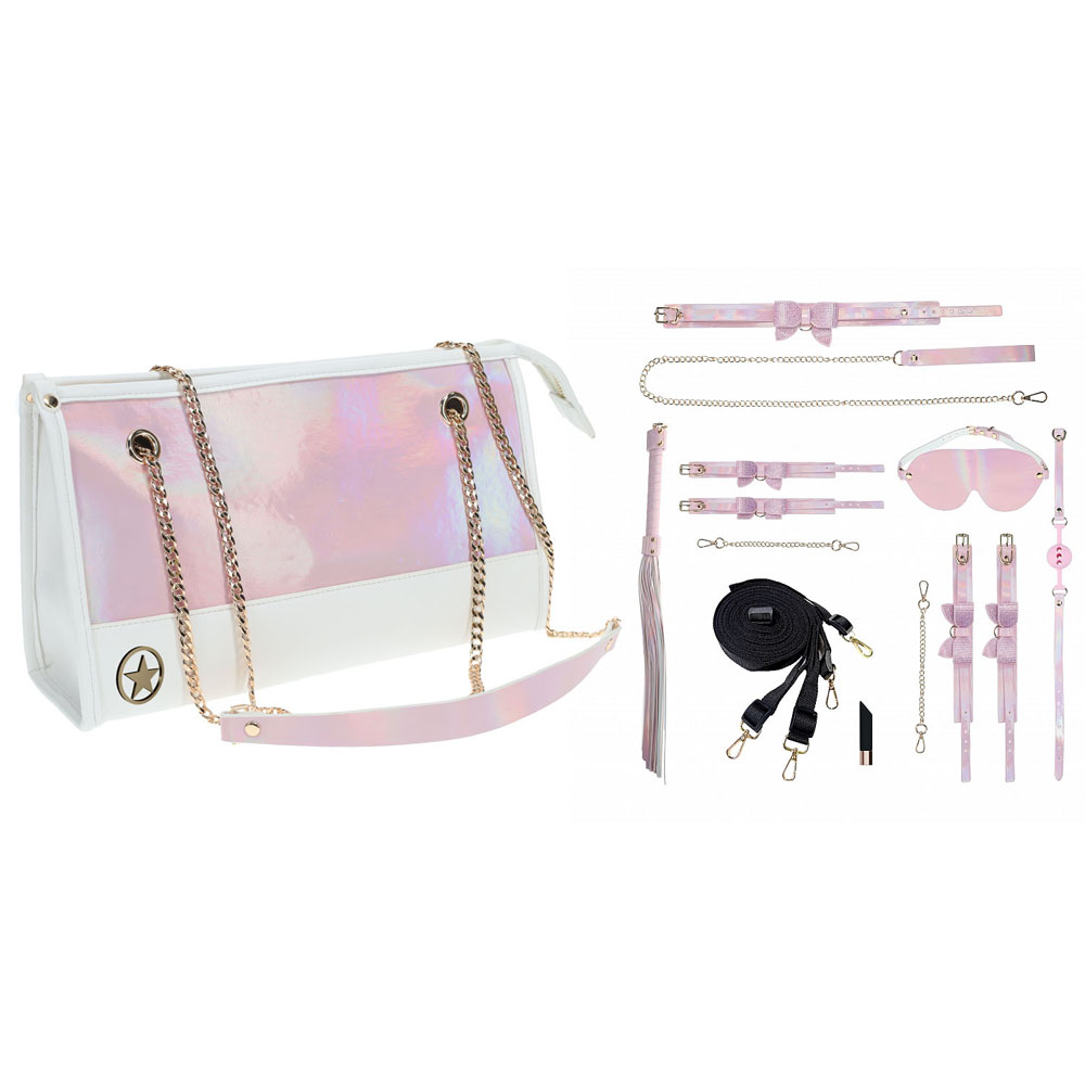 Pink Bondage Set with Bag - 8 Piece Kit