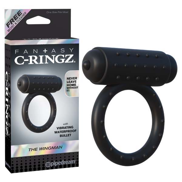 Black Vibrating Cock Ring