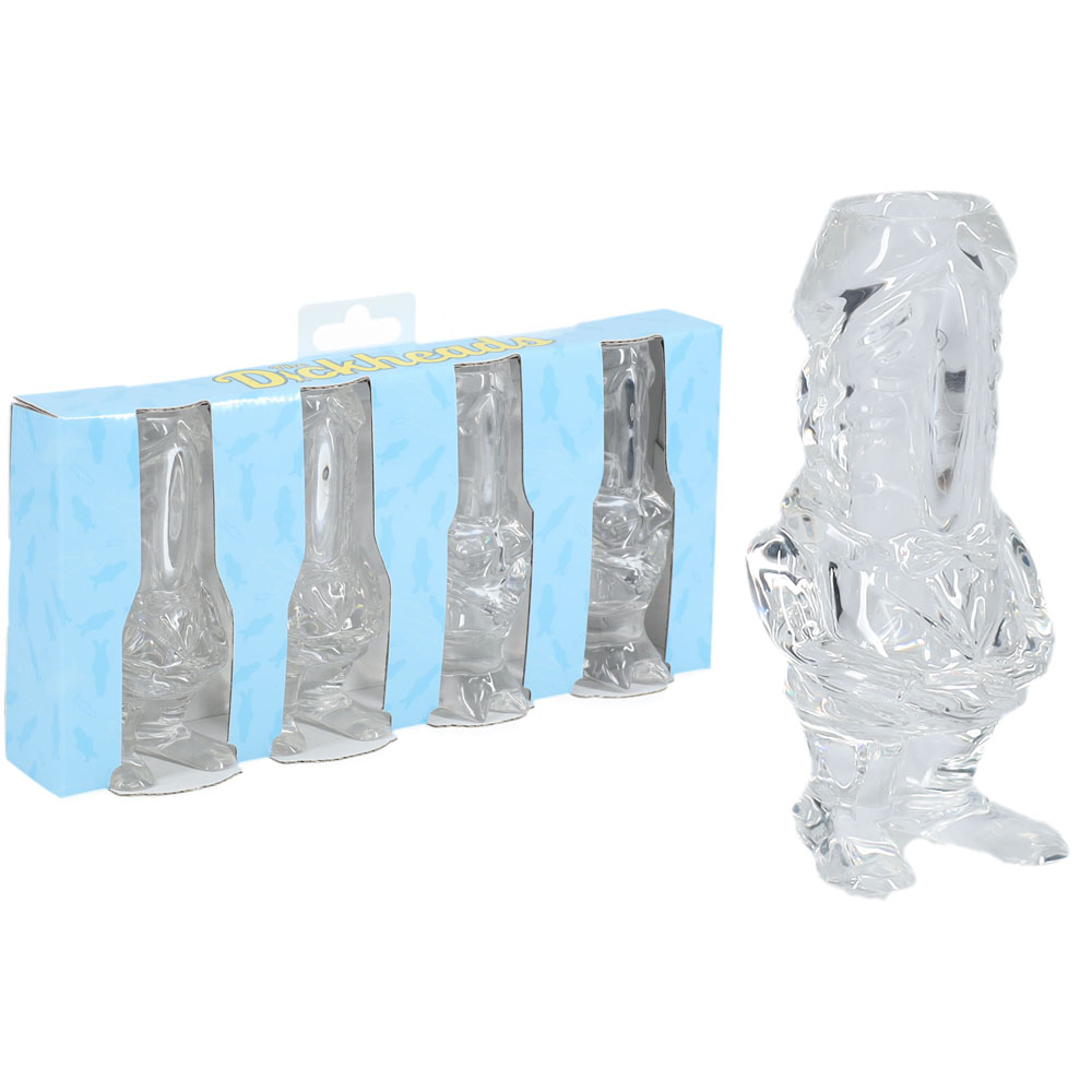 Clear Novelty 44 ml Shot Glasses - 4 Pack