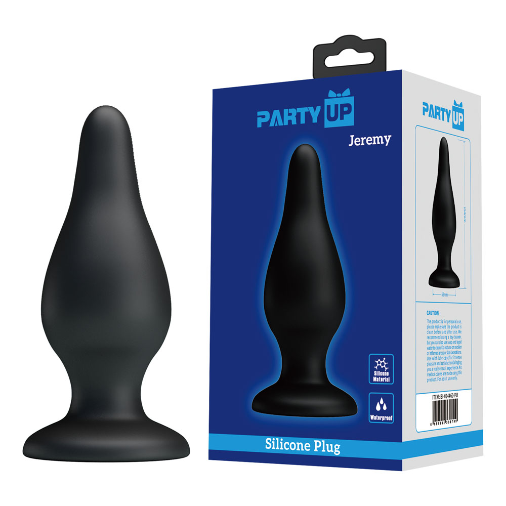 Black 15.4 cm Butt Plug