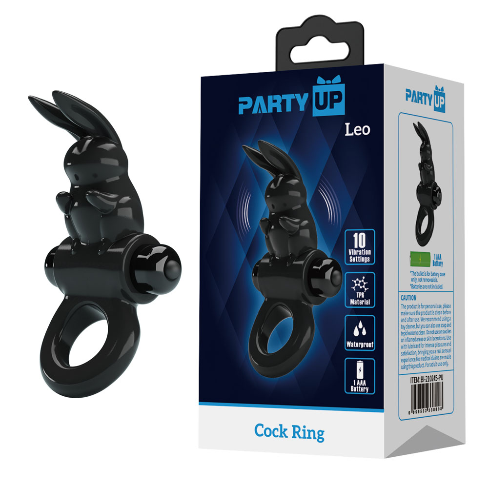 Black Vibrating Cock Ring