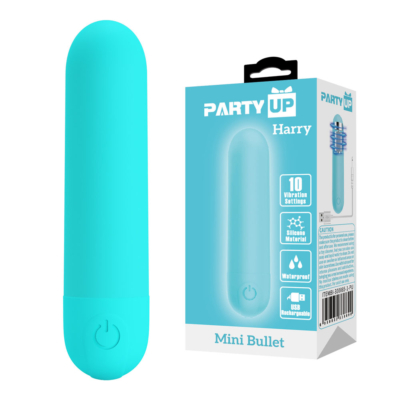 Teal 8 cm USB Rechargeable Bullet