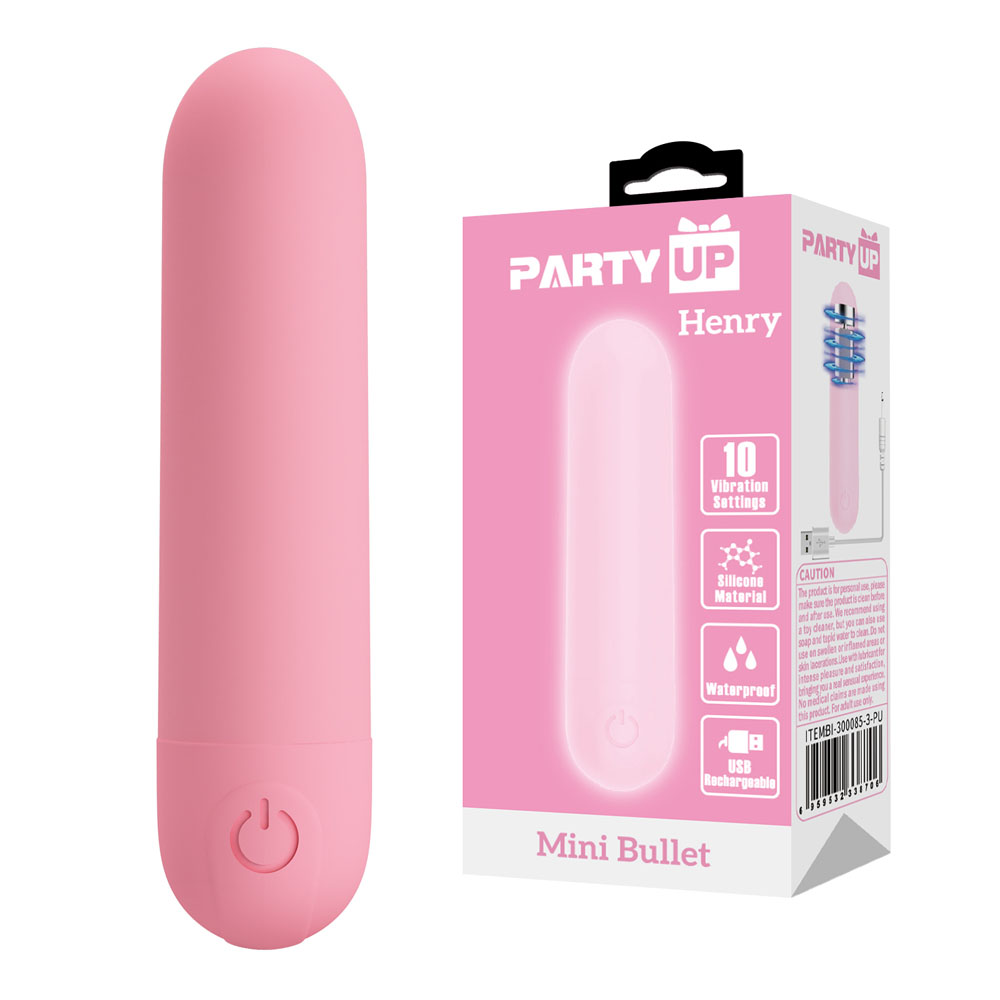 Pink 8 cm USB Rechargeable Bullet