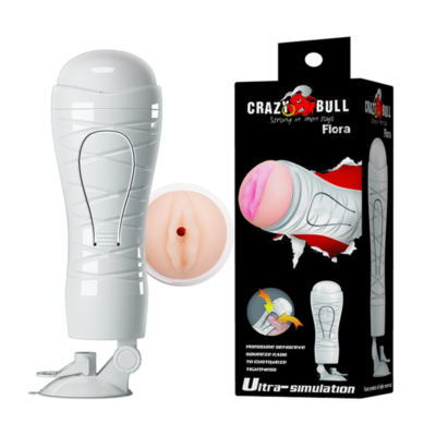 Flesh Squeezable Vagina Stroker with Suction Base