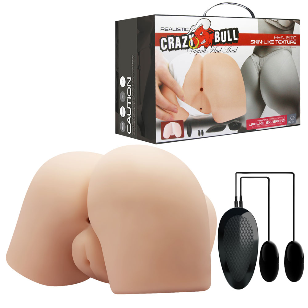 Flesh Vibrating Doggy Style Torso Masturbator