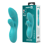 Teal 16.2 cm USB Rechargeable Rabbit Vibrator