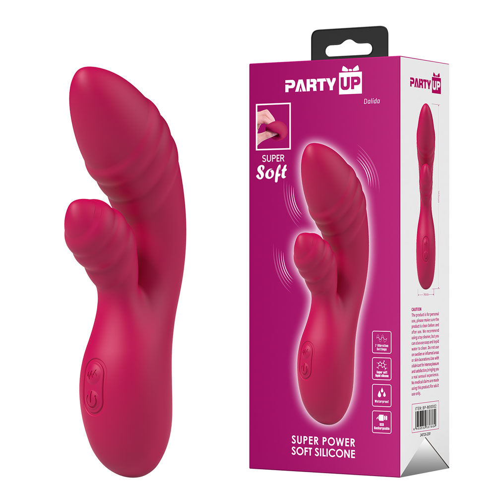 Pink 16.2 cm USB Rechargeable Rabbit Vibrator