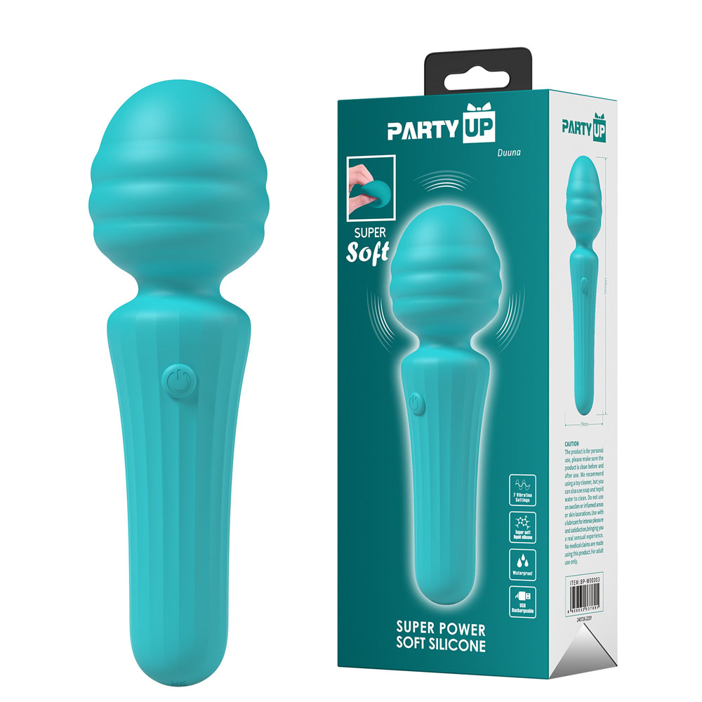 Teal 16.9 cm USB Rechargeable Massage Wand