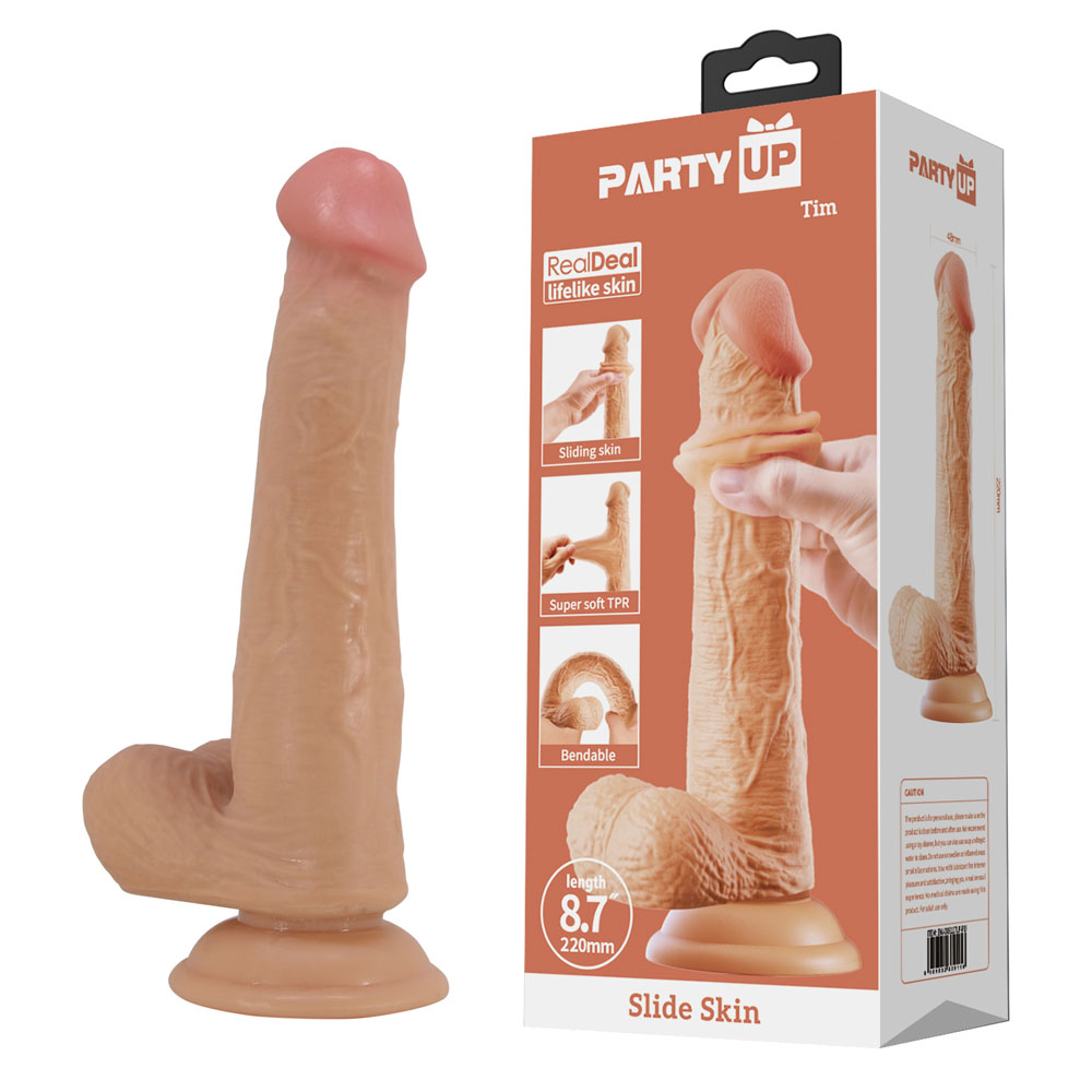 Flesh 22 cm Flexible Dildo