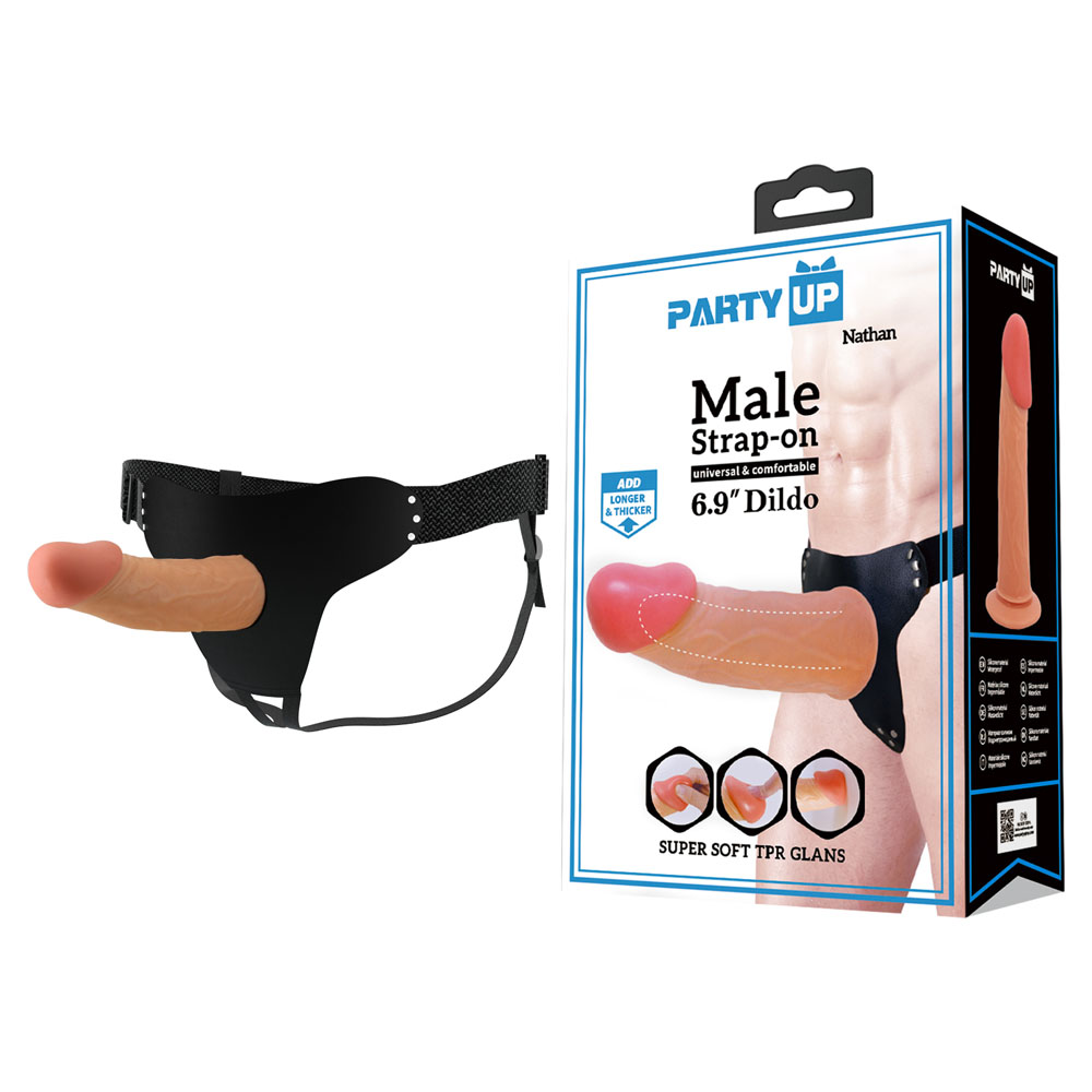 Flesh 17.5 cm Hollow Strap-On