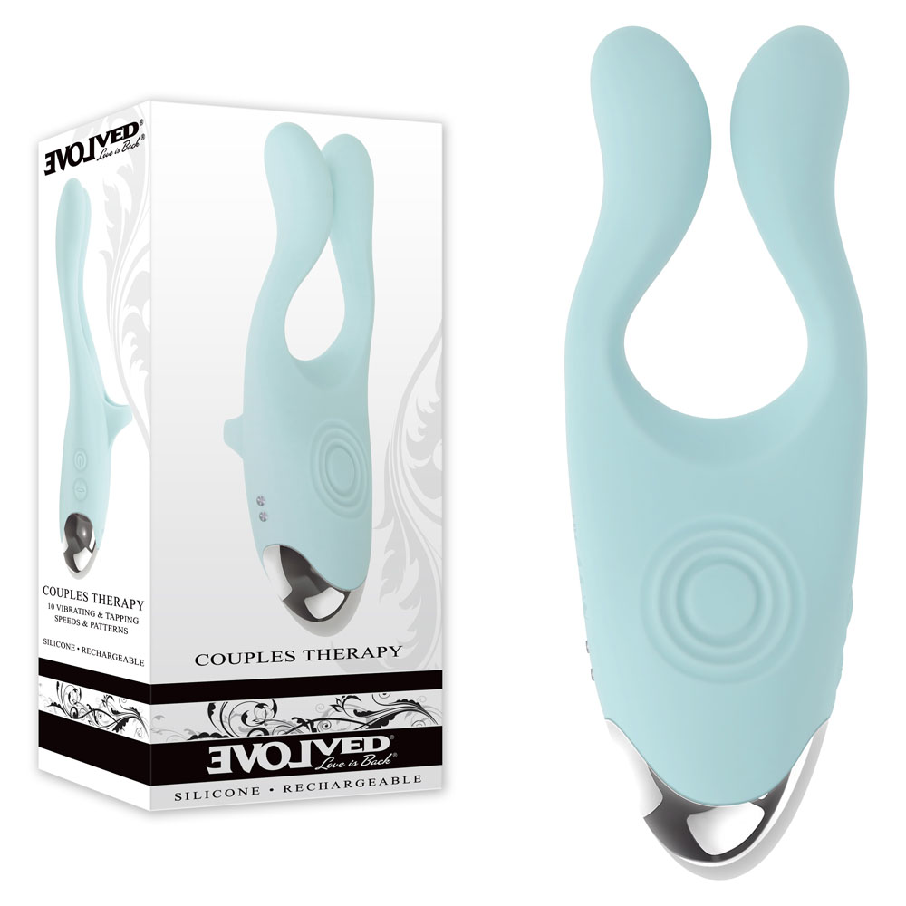 Teal USB Rechargeable Couples Stimulator