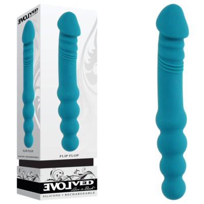 Blue 23.1 cm USB Rechargeable Dual Ended Vibrator