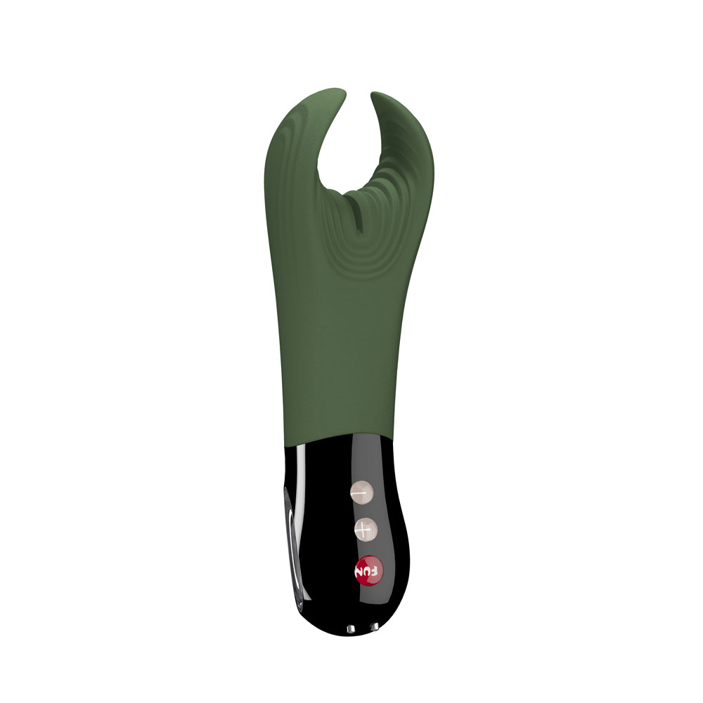 Moss Green 18 cm USB Rechargeable Mens & Couples Vibrator