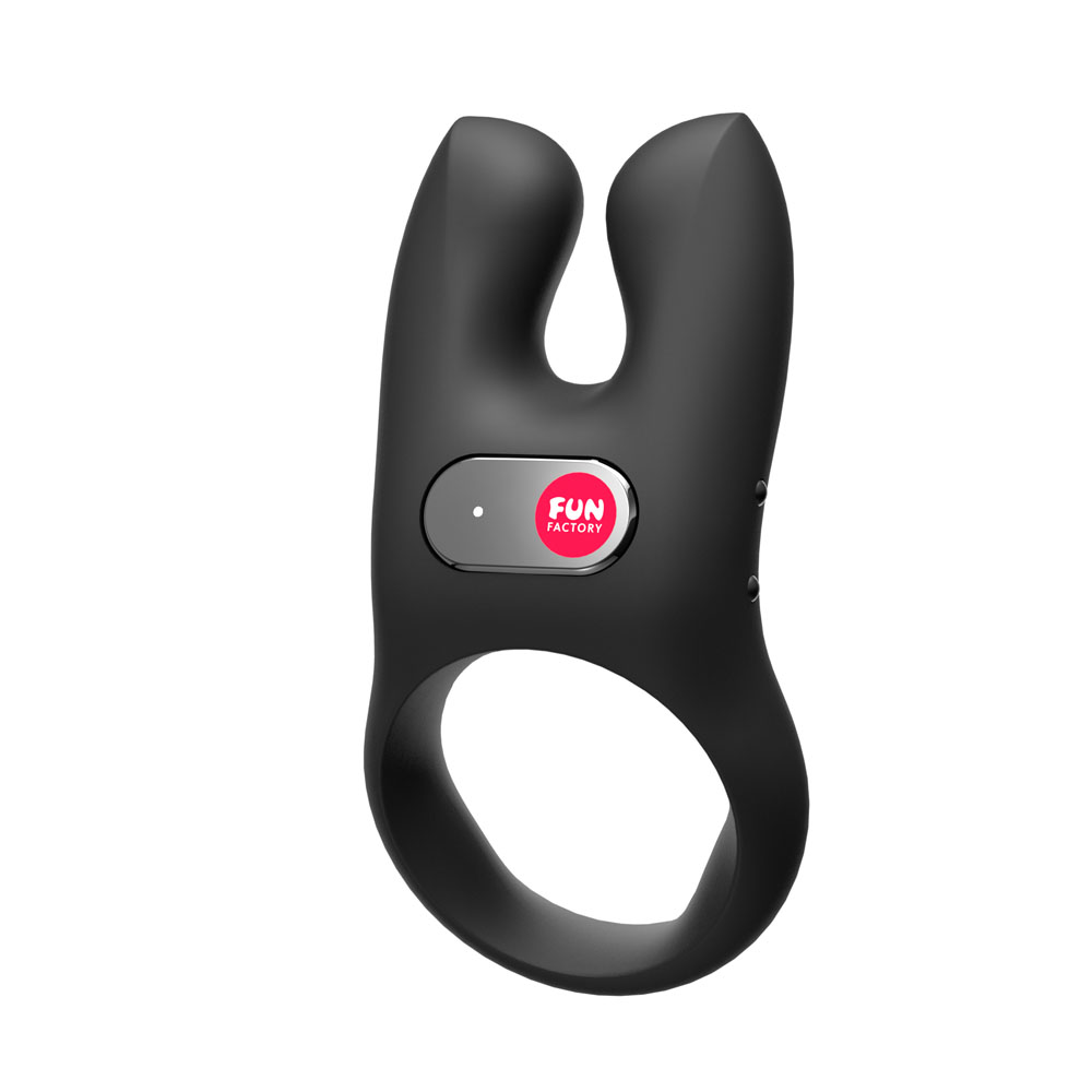 Black USB Rechargeable Vibrating Cock Ring