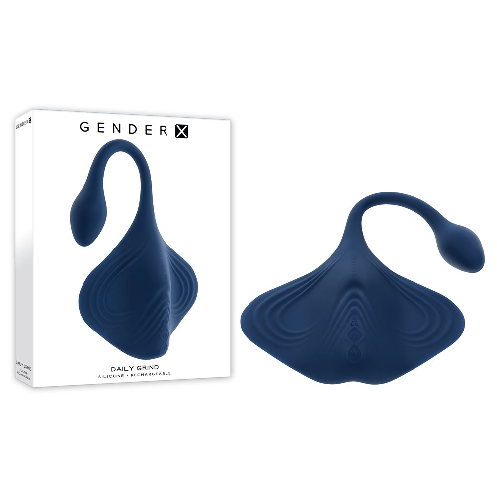Blue USB Rechargeable Grinding Pad with Anal Plug