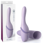 Purple 27 cm USB Rechargeable Warming & Thrusting Vibrator