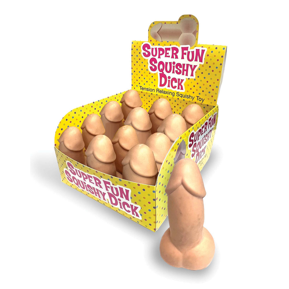 Novelty Stress Penis - Counter Display of 12