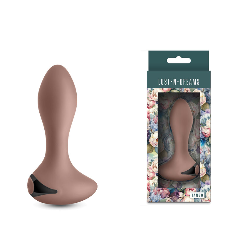 Beige 11.5 cm USB Rechargeable Vibrating Butt Plug