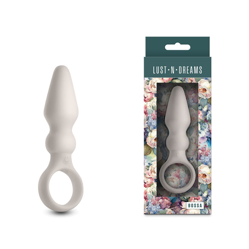 White 12.5 cm USB Rechargeable Vibrating Butt Plug