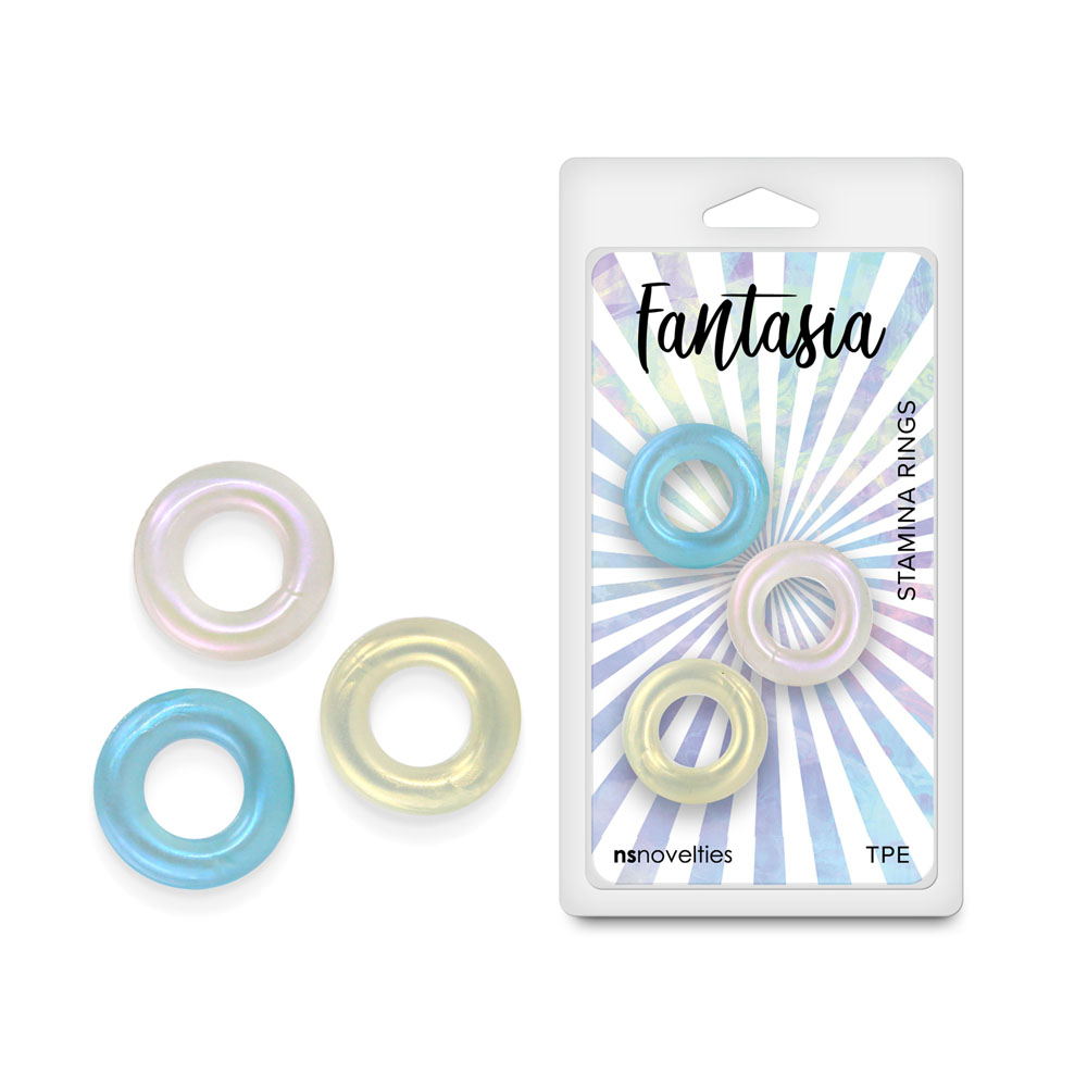 Coloured Cock Rings - Set of 3