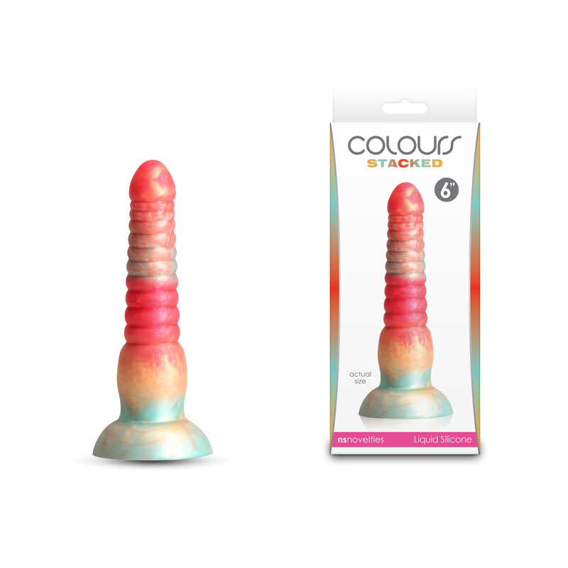 Red/Gold 16 cm Fantasy Dildo