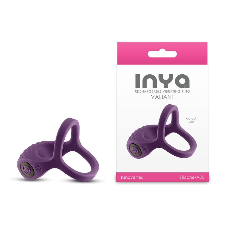 Purple USB Rechargeable Vibrating Cock Ring