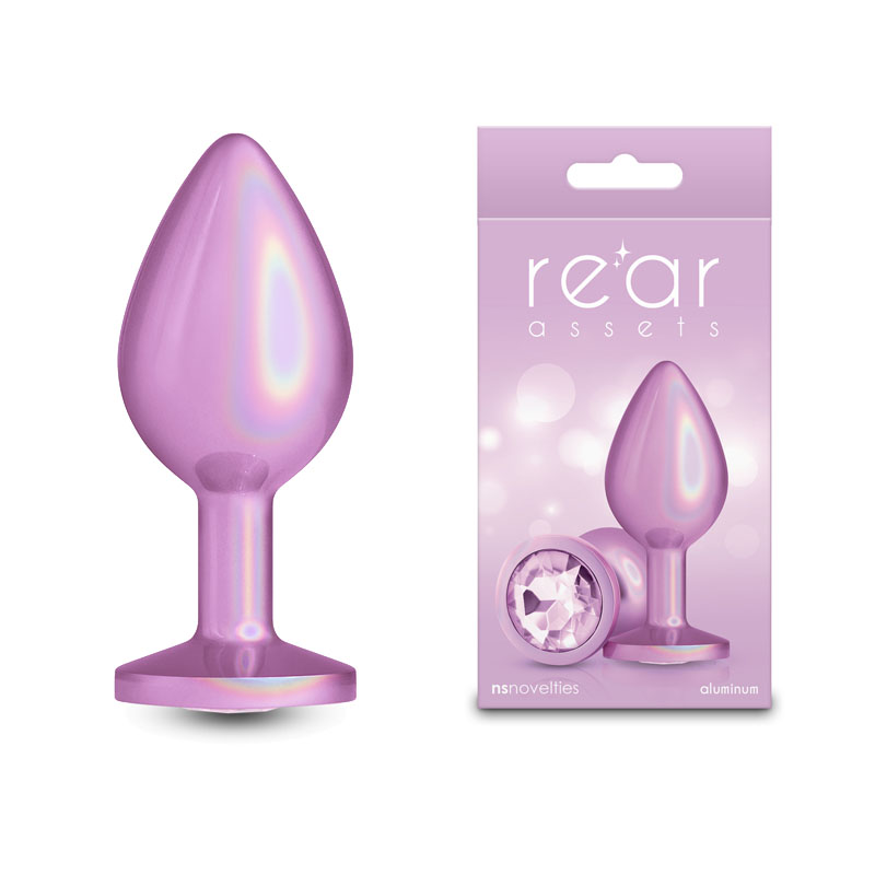 Iridescent Pink 8.2 cm Medium Butt Plug