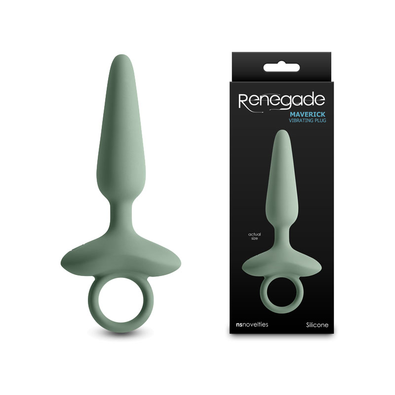 Green 15 cm USB Rechargeable Vibrating Butt Plug