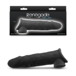Black 19.4 cm Penis Extender Sleeve