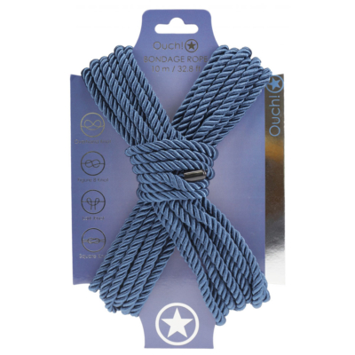 Navy Blue Nylon Bondage Rope - 10 metre Length