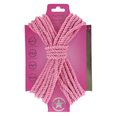 Pink Nylon Bondage Rope - 10 metre Length