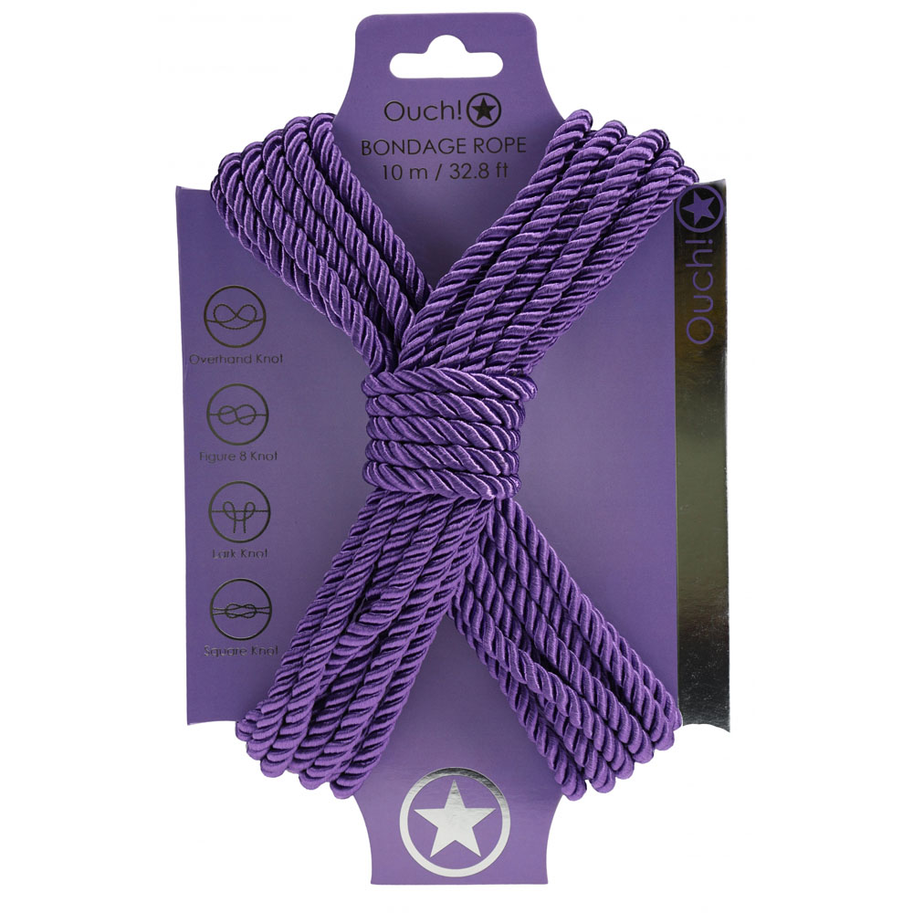Purple Nylon Bondage Rope - 10 metre Length
