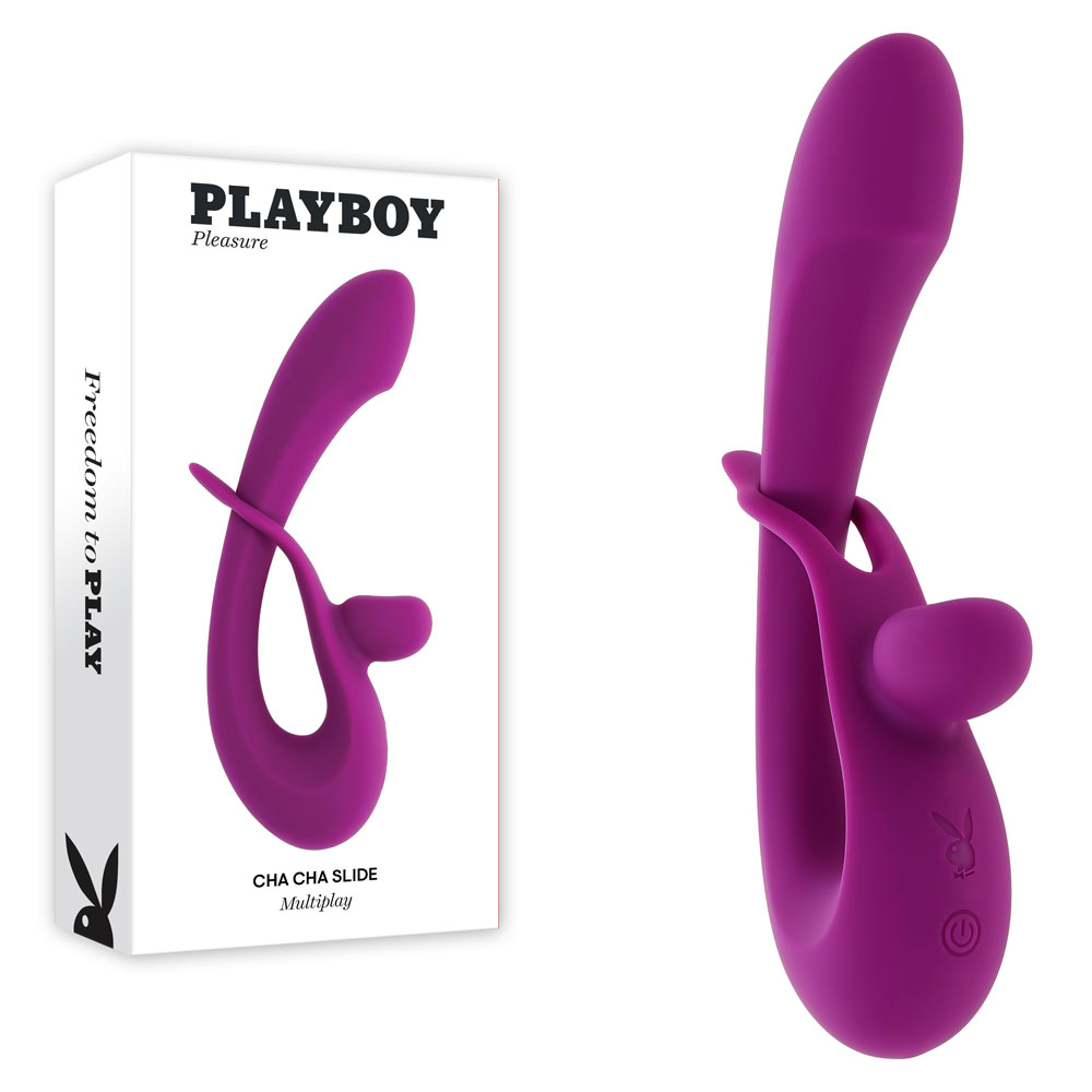 Purple 20 cm USB Rechargeable Rabbit Vibrator
