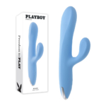 Blue 26.7 cm USB Rechargeable Rabbit Vibrator