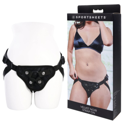 Black Adjustable Strap-On Harness (No Probe Included)