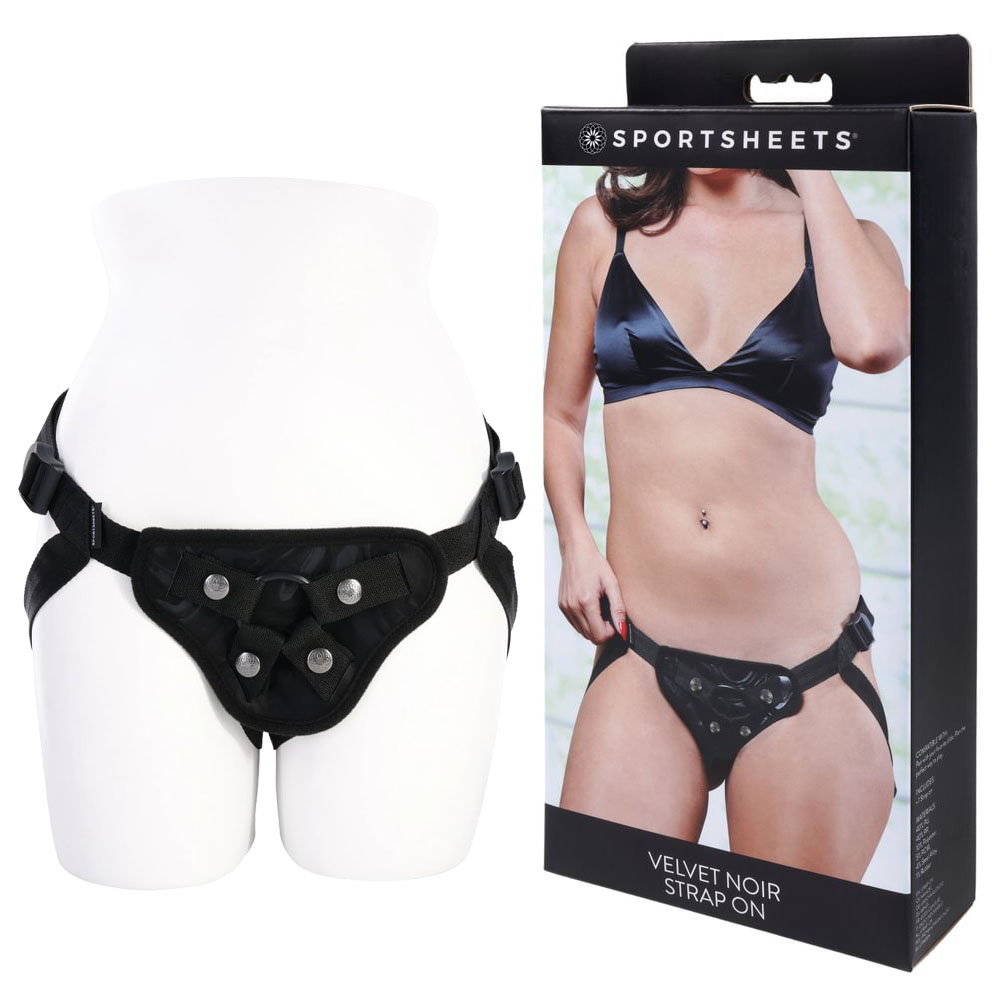 Black Adjustable Strap-On Harness (No Probe Included)