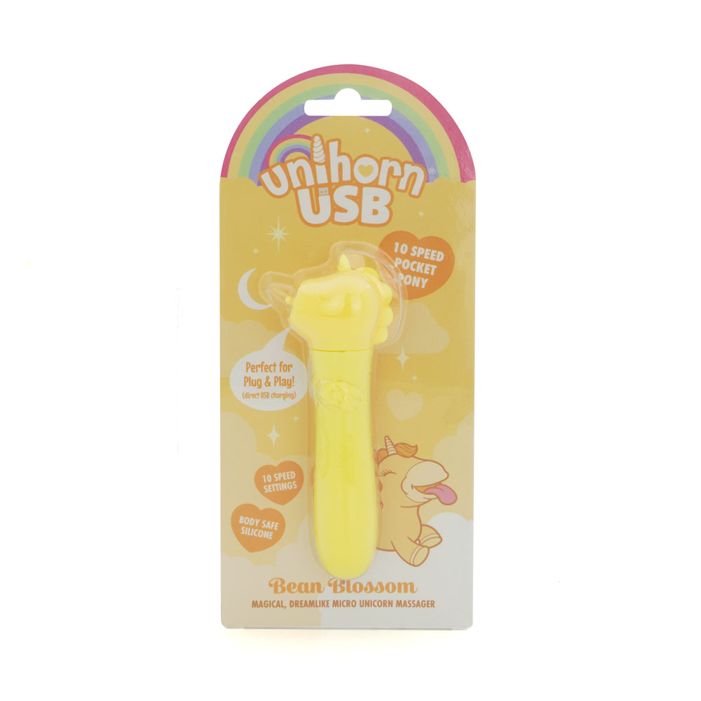 Yellow USB Rechargeable Vibrating Bullet