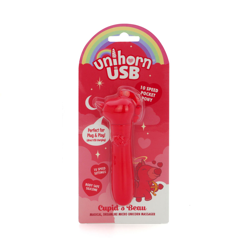 Red USB Rechargeable Vibrating Bullet