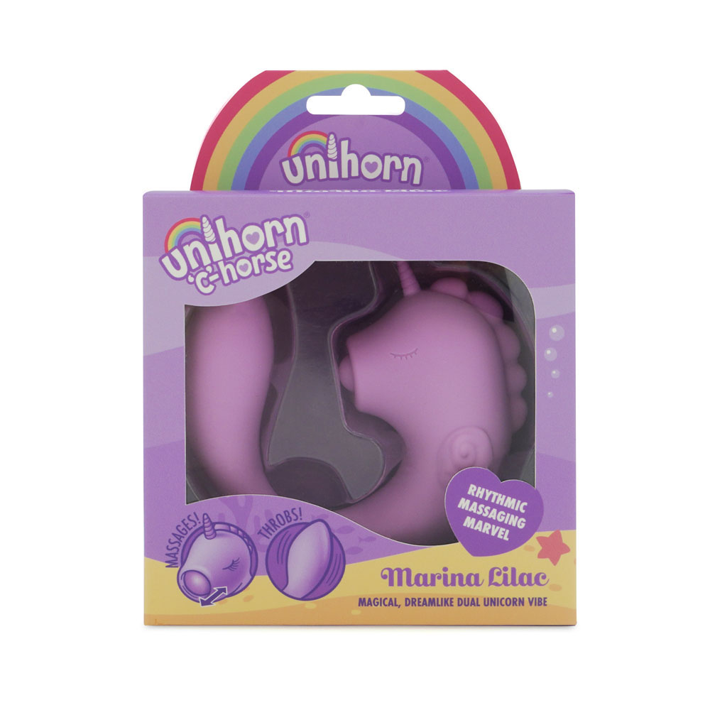 Lilac USB Rechargeable Dual Unicorn Vibrator