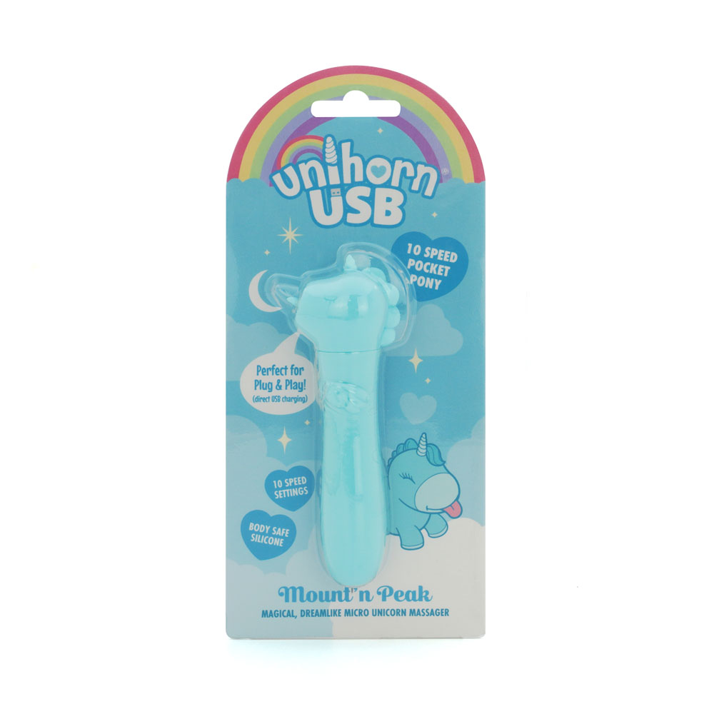 Teal USB Rechargeable Vibrating Bullet