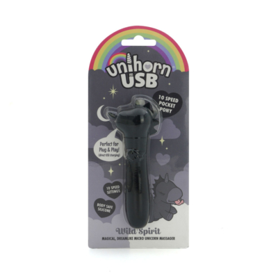 Black USB Rechargeable Vibrating Bullet