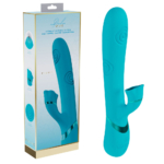 Blue 25 cm USB Rechargeable Tapping Rabbit Vibrator