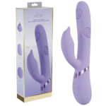 Purple 25 cm USB Rechargeable Tapping Rabbit Vibrator