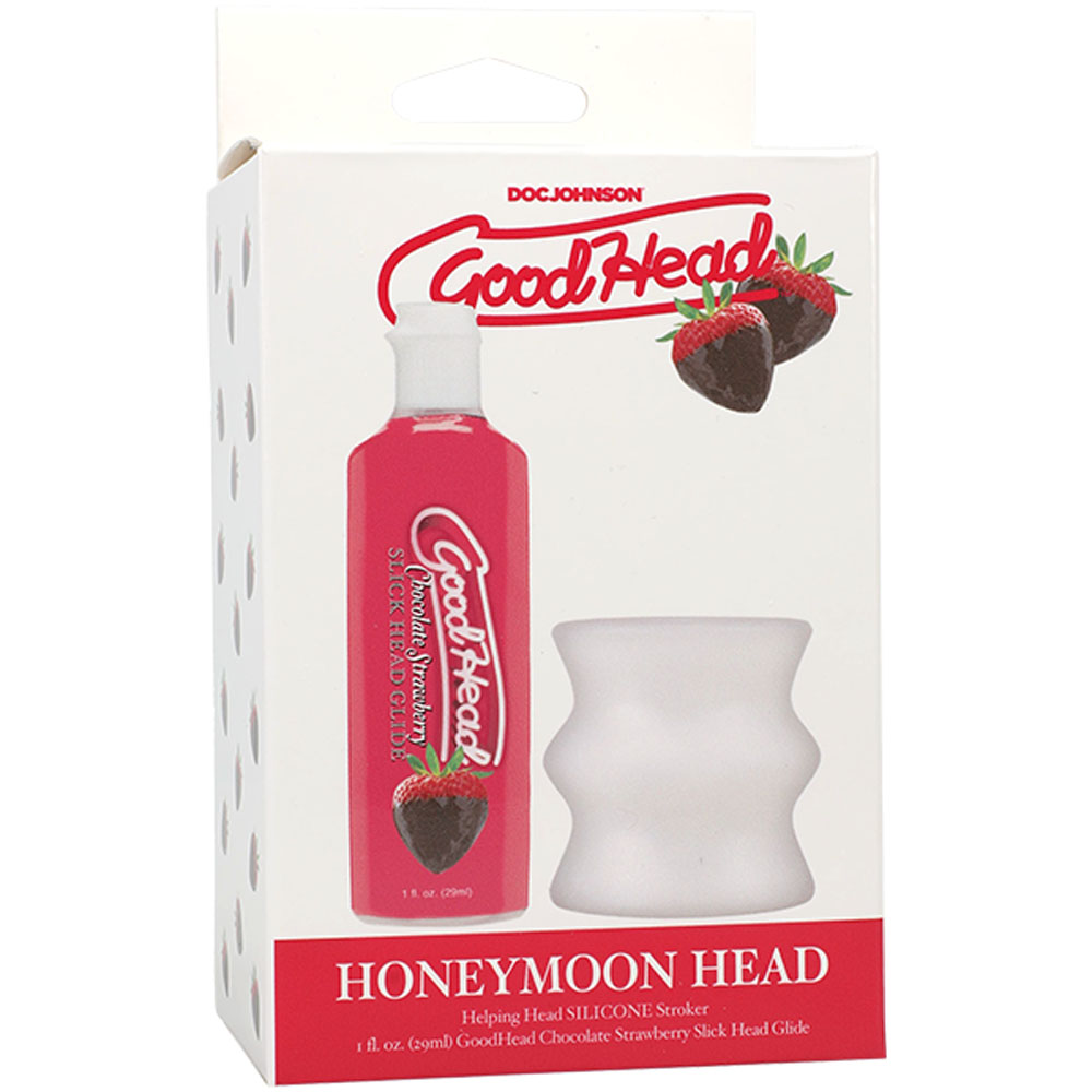 Chocolate Strawberry GoodHead Glide with Helping Head Stroker