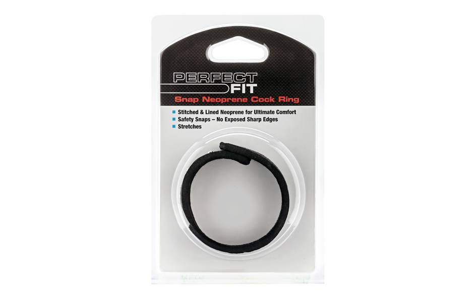 you can easily and securely adjust the size of the ring as your dick gets bigger. The snaps are very durable and fit very tight so you don't have to worry that it might come off during sex. There are no sharp edges and the neoprene material is extremely comfortable with just the right amount of give