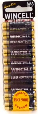 <p>Wincell Super Heavy Duty AAA Shrink 10Pk Battery</p>