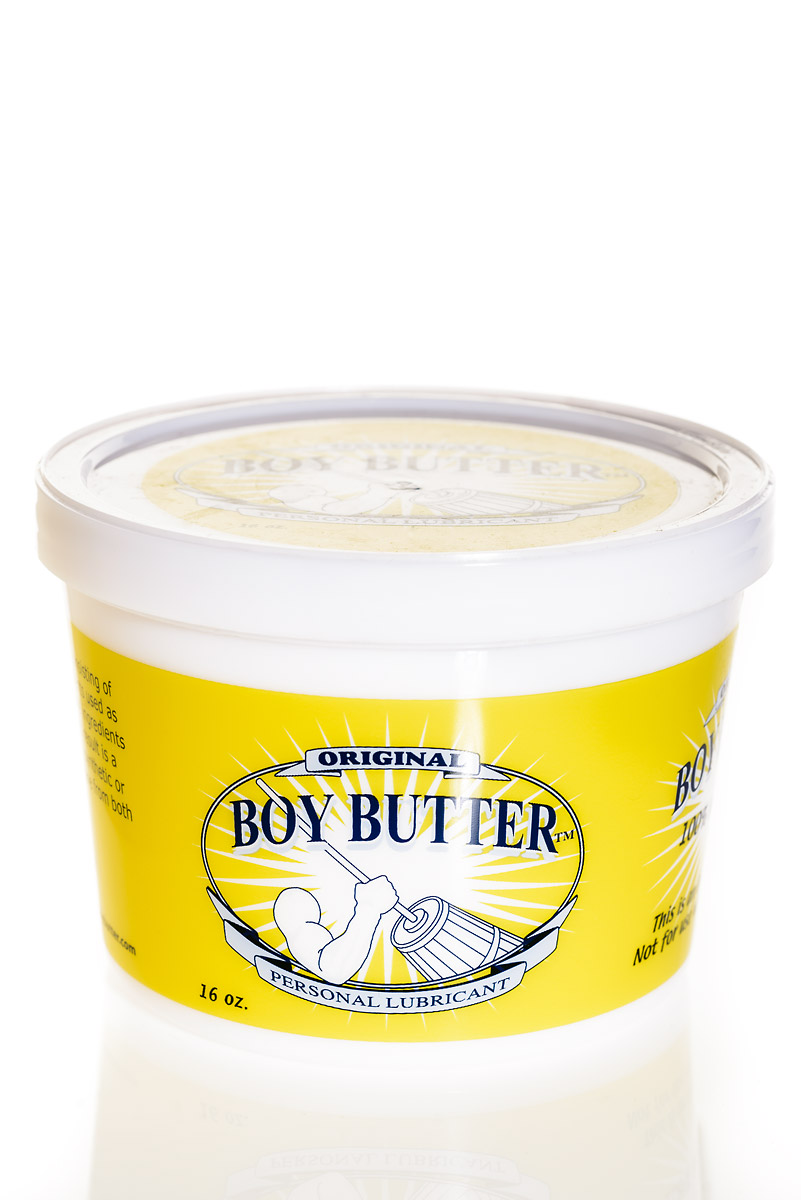 <p><span>Boy Butter Original is an oil-based lubricant consisting of two powerful yet gentle ingredients: a coconut oil and an organic silicone blend. The ingredients are homogenized like real butter and the end result is a personal lubricant that will last as long as any synthetic or silicone lubricants yet washes off with water alone
